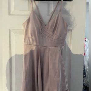 Home coming satin dress.